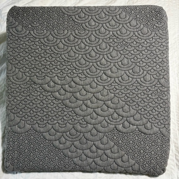 Brentwood Home Gel Memory Foam Wedge Grey Quilted Pillow - Picture 3 of 11